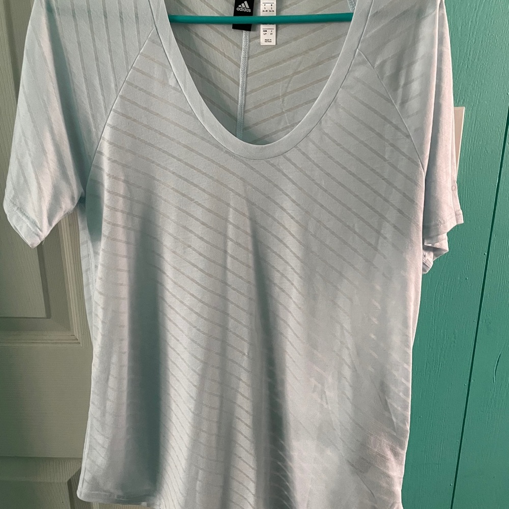 Adidas Light Blue T-shirt Size:Small